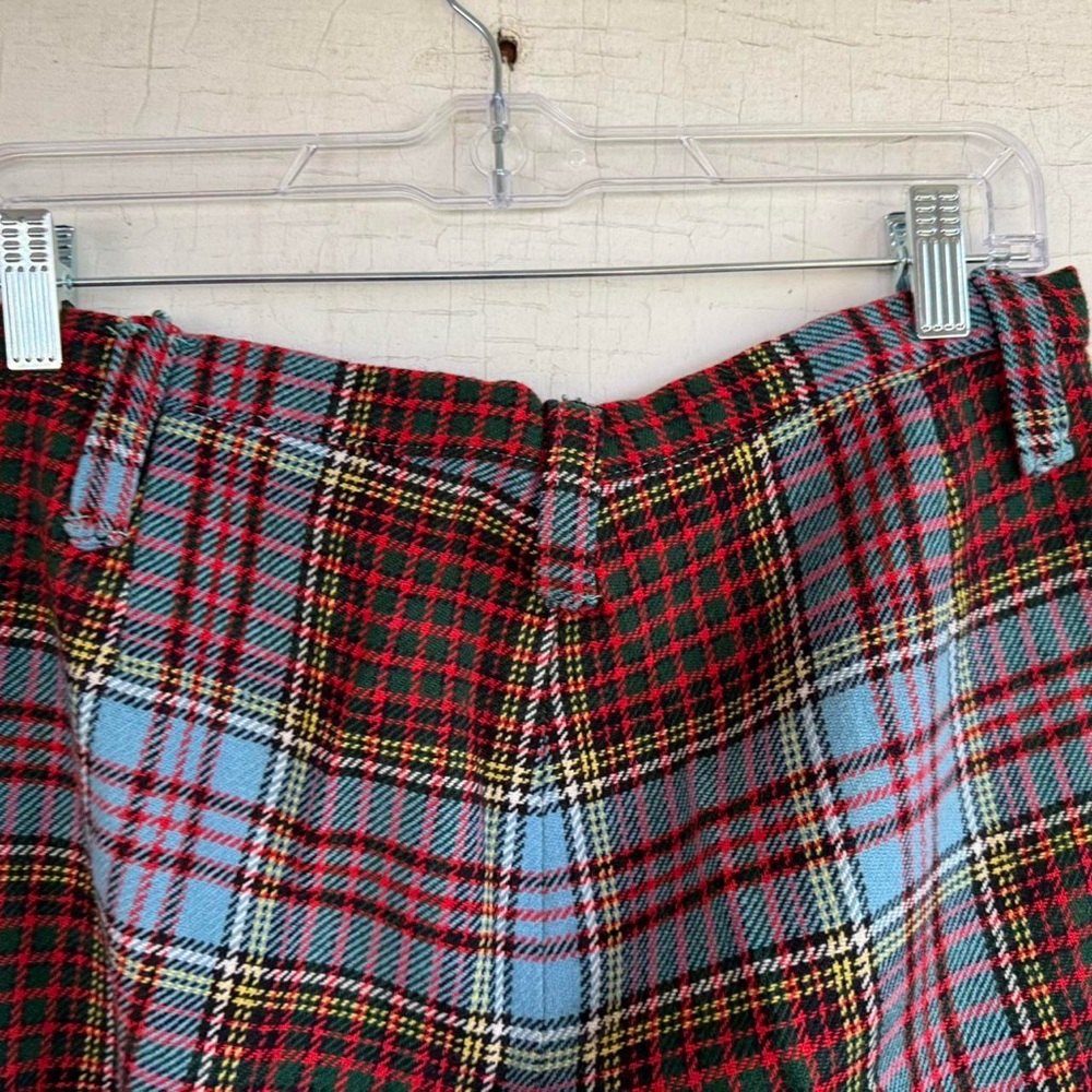 Vintage 50s/60s blue and red plaid handmade trousers - Picture 7 of 8